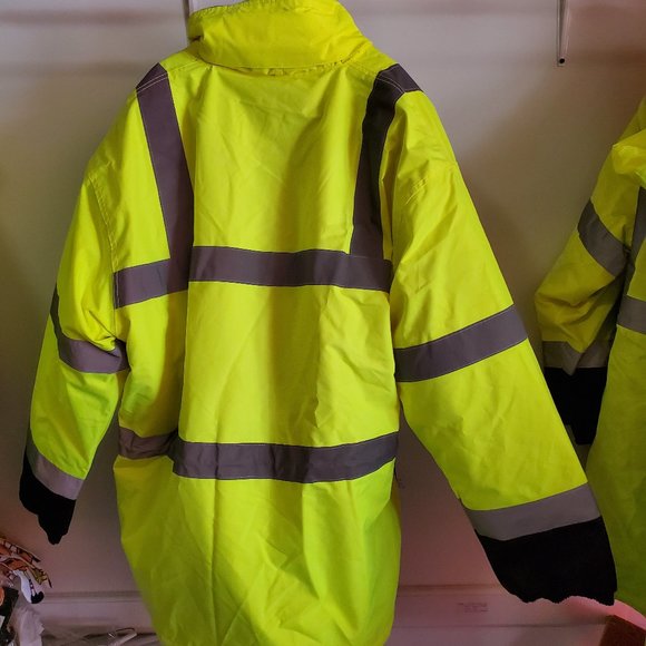 NWT Utility Pro High-Vis Contractor Bomber Jacket ANSI Certified 2XL $90 K354 - Picture 2 of 2